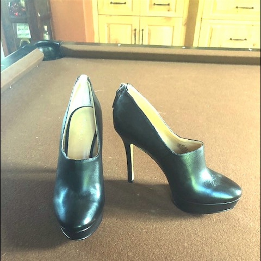 Black Leather Booties